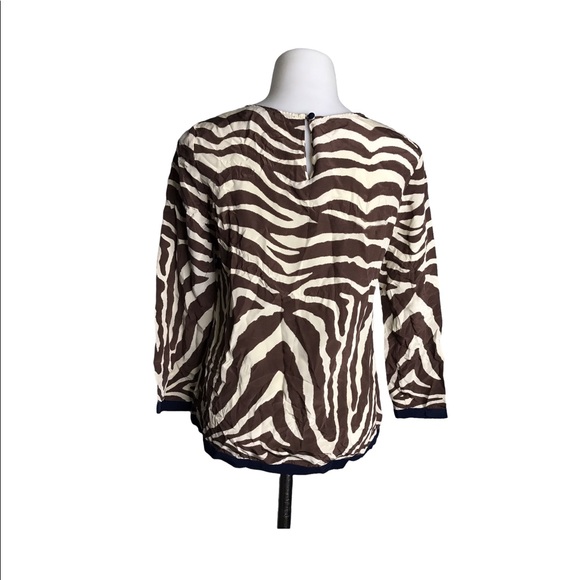 J. Crew | Silk giraffe print blouse half sleeves - Picture 5 of 11